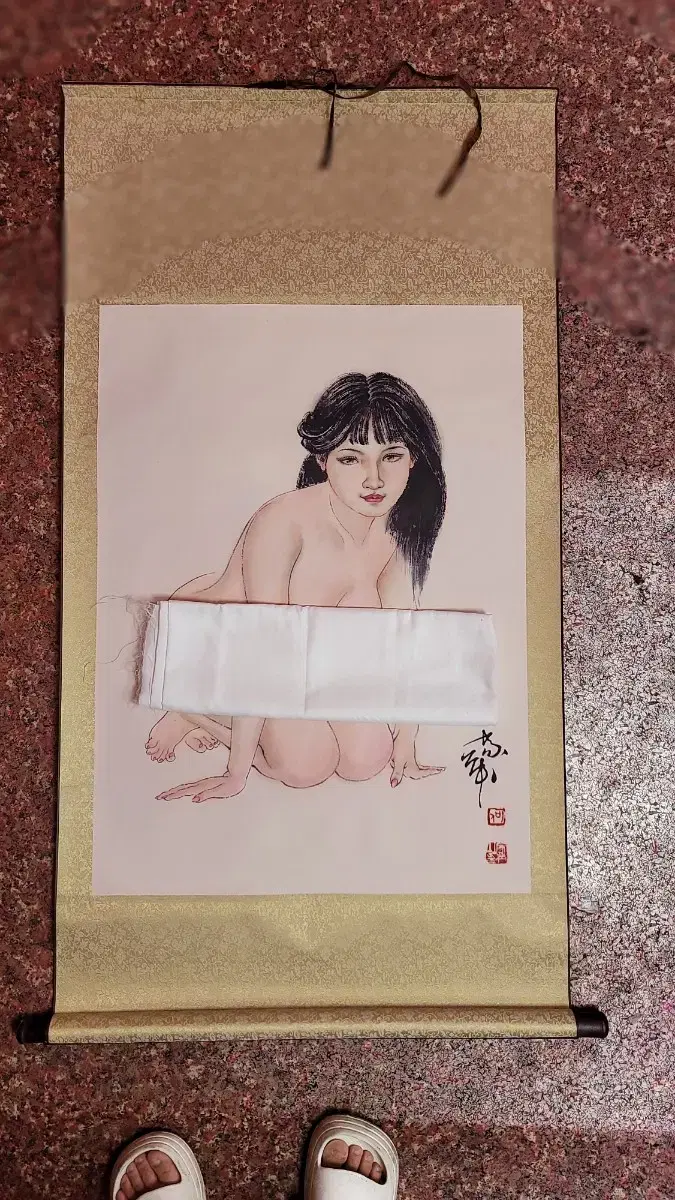 그림44 전사 족자 불화 탱화 중국그림 부처님 불상 산수화 탕카 불교